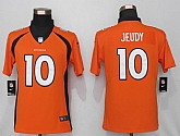 Women Nike Denver Broncos 10 Jeudy Nike Orange Alternate Vapor Untouchable Limited Jersey,baseball caps,new era cap wholesale,wholesale hats